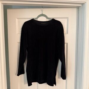 Carole Little Black Crew Neck Sweater